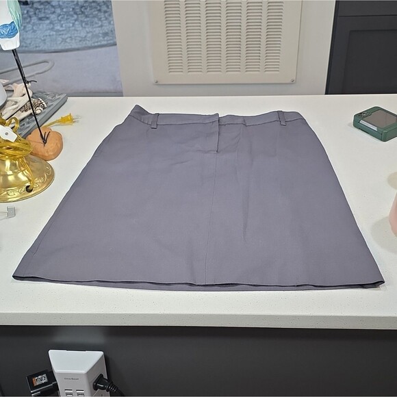 J. Crew Dresses & Skirts - J.Crew Gray Cotton Twill A-Line Mini Skirt Size 30 Lined Zip Belt Loops
